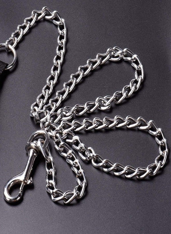 PETLICIOUS & MORE سلسلة مقود متينة للكلاب من Petlicious & More®، سلسلة معدنية للكلاب مع مقبض للكلاب الكبيرة (المقاس - كبير، أزرق) - Image 4